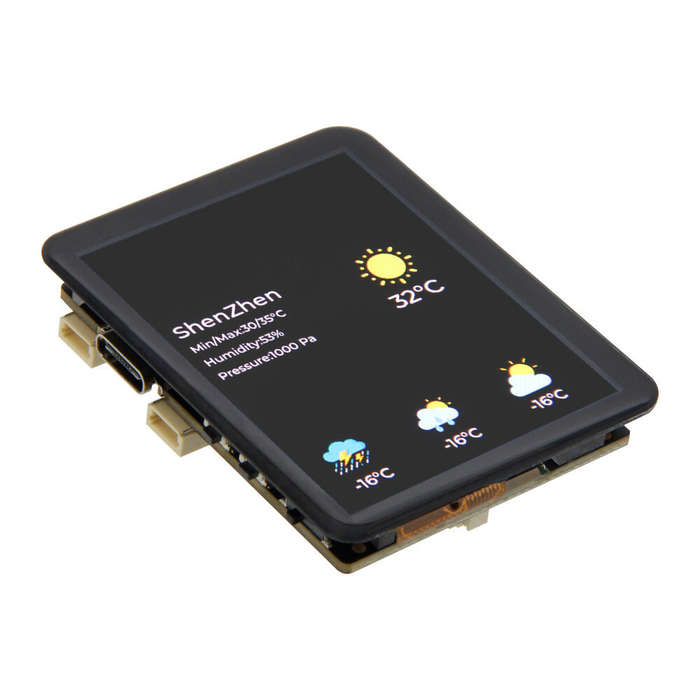 Black - LILYGO T4-S3 ESP32-S3 2.41-inch AMOLED Touch Display Development Board RGB Screen Dual-Core