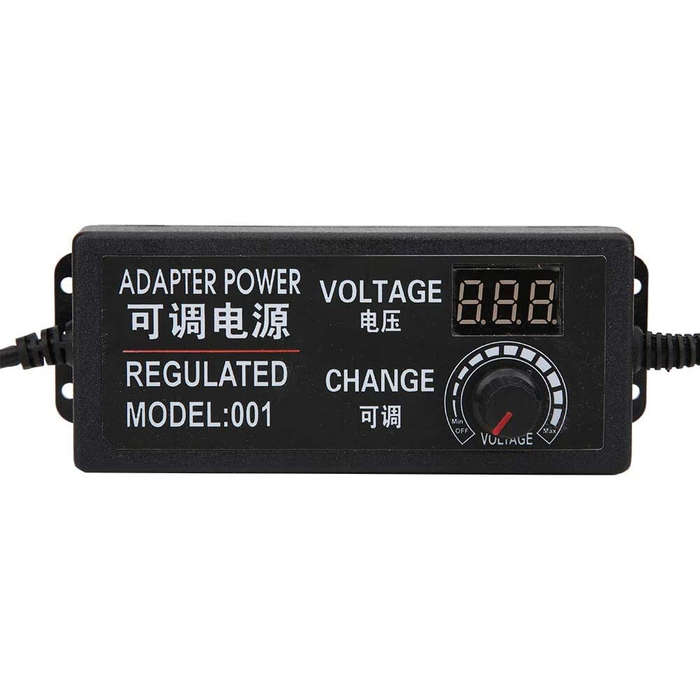 EU Plug - 3-24V 3A 72W High Power Adjustable Power Supply Regulating Voltage And Speed Switching Pow