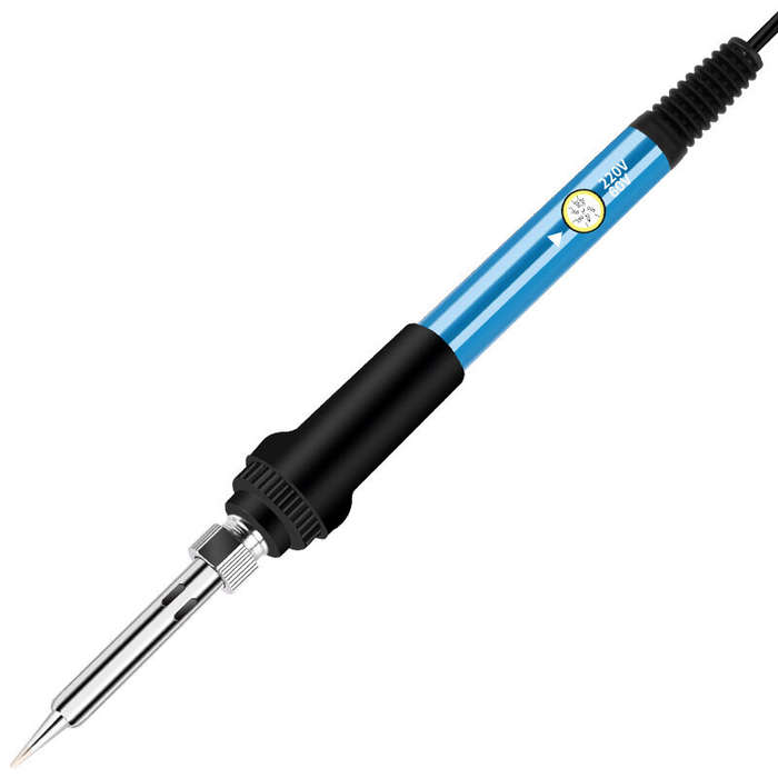 220V EU Plug - 220V 60W 200-450 Steel Plastic and Aluminum Alloy Adjustable Temperature Soldering To