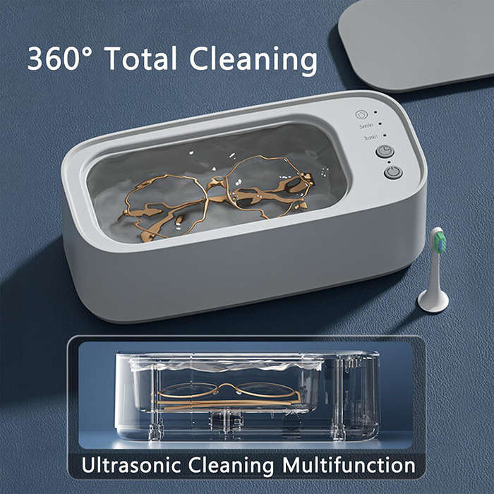 Pink - Ultrasonic Cleaning Machine Glasses Cleaning Machine Portable Household Jewelry Glasses Cosme