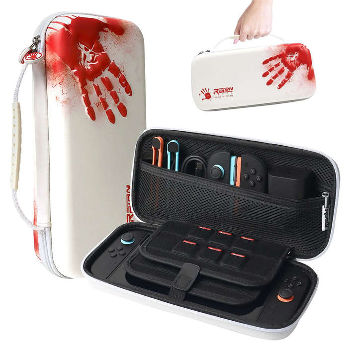 Black - Ralan Switch 2 Console Carrying Case Waterproof Hard Shell Shockproof Large Storage Bag for