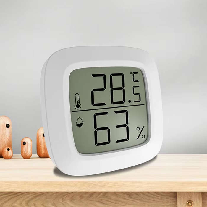 White - Mini LCD Digital Thermometer Hygrometer Indoor Room Temperature And Humidity Meter Sensor Me