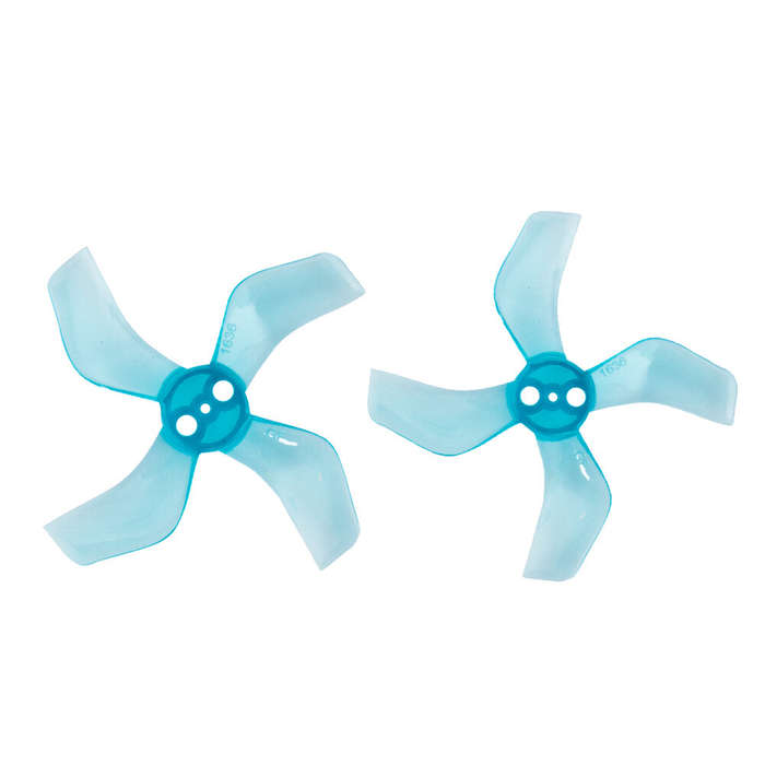 Clear Red - 4 Pairs Gemfan 1636 1.6x3.6x4 40mm 4-blade 1mm Hole Propeller for 1103 1105 RC Drone FPV