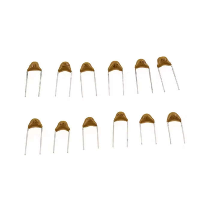 Kit - 480pcs Monolithic Ceramic Capacitor Assortment Kit 10pF-10uF 50V Fixed Capacitors High Tempera