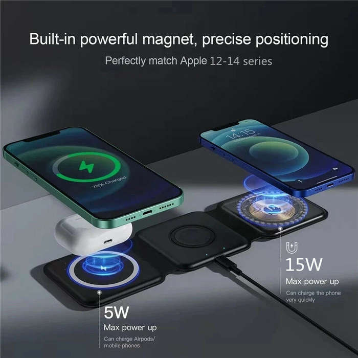 White - 15W 10W 7.5W 5W Wireless Charger Fast Wireless Charging Pad for Qi-enabled Smart Phones for