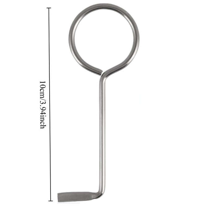 2 pcs - Universal Polished Metal Door Lock Picks Set 2pcs Touch Remote Control High-Quality Locksmit