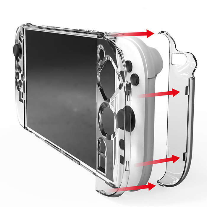 Transparent - GP-365 Game Console Transparent Protective Case PC Crystal Split Shell for Switch2
