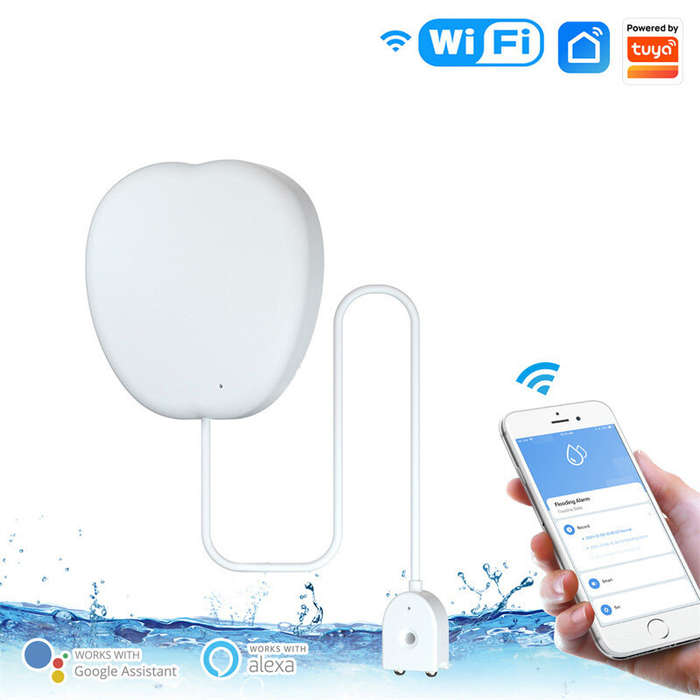 MoesHouse WiFi Tuya Water Leakage Detector Wireless Remote APP Monitor Water Leakage Detection Alarm