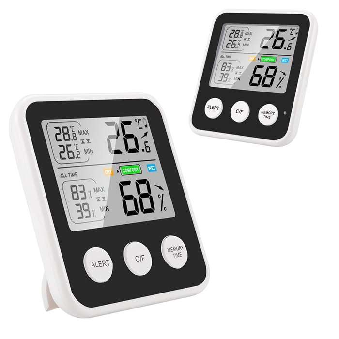 High-Precision Lcd Electronic Digital Display Indoor Temperature And Humidity Meter Multi-Functional