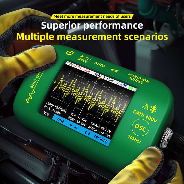 Upgrade - BSIDE OT2 10MHz Digital Portable Oscilloscope 48MSa/s 2IN1 Signal Generator Sampling Rate