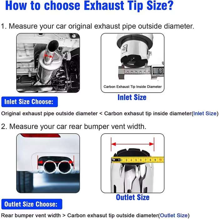 Colorful - 63mm Luminous Modified Car Exhaust Pipe Stainless Steel Exhaust Tail Tip Tail Throat With
