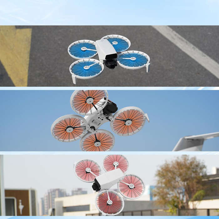 Blue - BRDRC 4022F Lightweight Colorful Propeller Props Blades Accessories for DJI FLIP RC Drone Qua