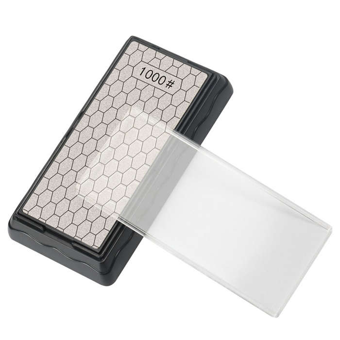 #A - Double-Side Base Diamond Sharpening Stone Whetstone Grinding 400/600/1000/1200 Grit Sharpener