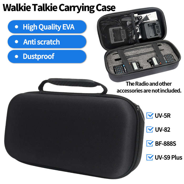 Walkie Talkie Carrying Case for UV-5RH UV-21 PRO UV-17 PRO UV-K5 PLUS UV-9R Pro High Quality EVA Wat