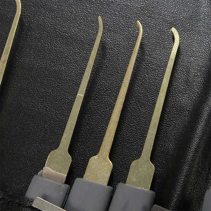 25PCS Spring Steel Locksmith Practice Tool Set Single Hook Lockpick Training Unlock Key Extractor Do
