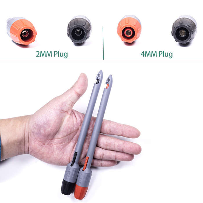 4mm jack - Universal Multimeter Piercing Probe with 4mm Banana Plug Non-Destructive for Auto Repair