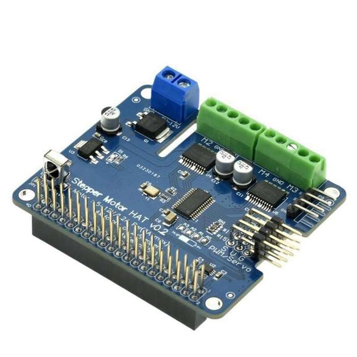 Board Only - Raspberry Pi 4B/3B Robot Expansion Board V2 Stepper Motor/Motor/Servo Driver Board