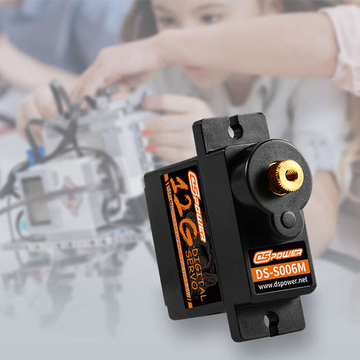 Black - DS-S006M 12G High Torque Digital Servo Copper Gears Adjustment RC Model Robot Drone Accessor