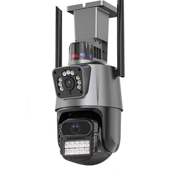 6MP 3K PTZ WiFi Camera Dual Lens Screen Intelligent Night Vision Motion Detection Two Way Intercom R