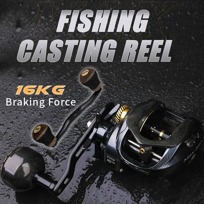Right hand - 1pc 16kg Drag Power Baitcasting Reel Left/Right Hand Fishing Reel 6.5:1 High-Speed Gear