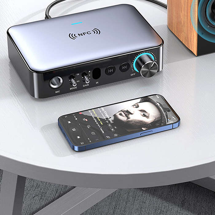 M16 Pro bluetooth Audio Receiver Transmitter NFC Stereo 3.5mm AUX Jack Optical Coaxial RCA Wireless