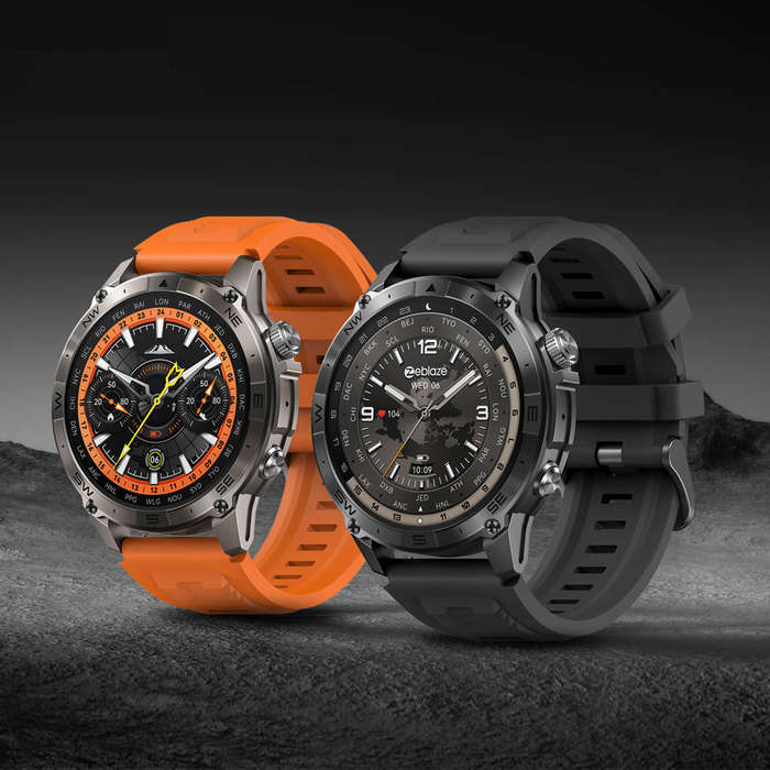 Black - [World Premiere]Zeblaze Stratos 2 Plus 1.43 inch AMOLED GPS Health and Fitness Barometric Al