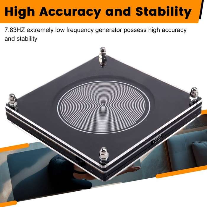 Silver - 7.83Hz Low Frequency Signal Generator Portable Design High Stability Circuit USB Type-C Rec