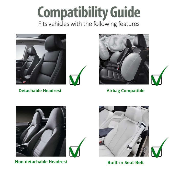 1 seater - Universal Waterproof Car Seat Cover Neoprene Non-Slip Bucket Seat Dog Car Seat Protector