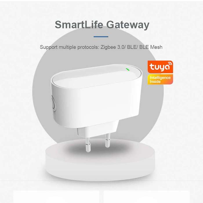 Tuya Smart SmartLife Gateway Zigbe bluetooth Mesh Wireless Socket APP Remote Voice Control with Alex