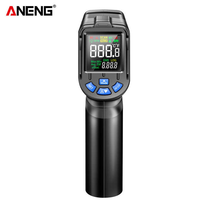 ANENG TH104 Infrared Handheld Temperature -50~550 IR laser Sensor Thermometer Thermal Imager VA Scre
