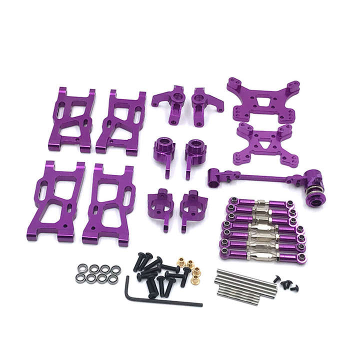 Red - Metal Upgrades Parts for Wltoys 144001 144002 144010 124016 124017 124019 1/14 1/12 AM X12 RC