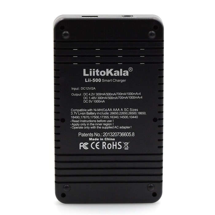 US - LiitoKala Lii-500 LCD Display Intellegent Battery Charger for 18650 26650 AA AAA Flashlight Cel