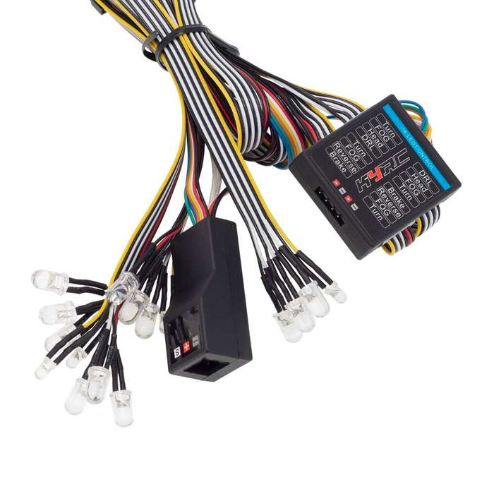 1 Set - Analog Control Light Set 14 Lights DIY Linkage LED Lights for 1/10 1/8 Model Cars