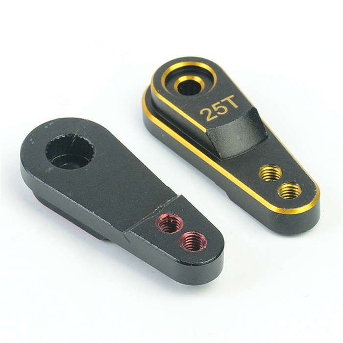 Red - 1PC Hard Aluminum Alloy 32mm 25T Steering Servo Horn Arm for RC TRX4 1/10 Car Parts
