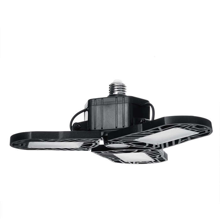 E27 - AC85-265V E26 E27 60W Pure White 144 LED Folding Garage Ceiling Light Bulb Workshop Adjustable