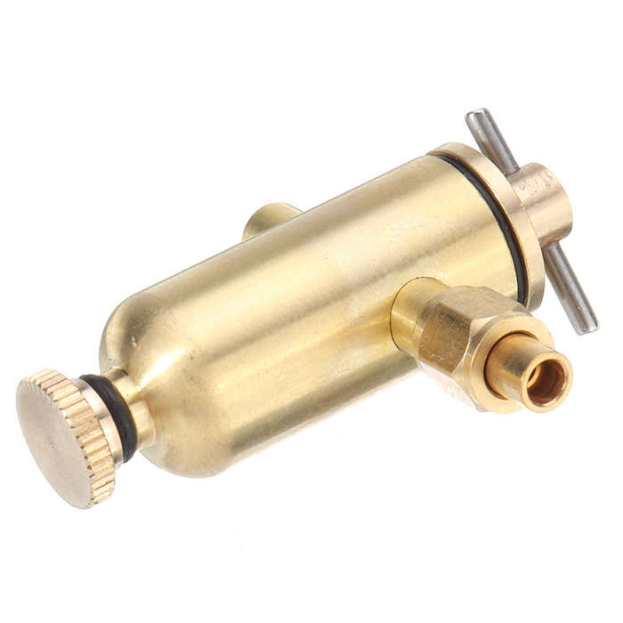 Gold - Steam Engine P9 Displacement Oiler Lubricator Steam Engine Switch