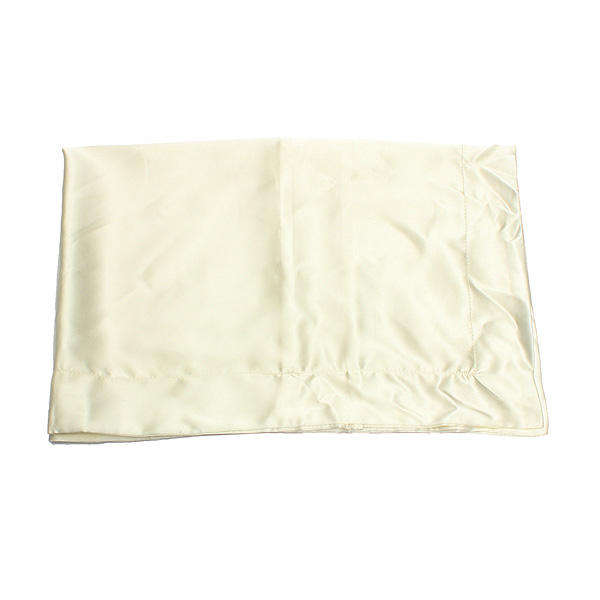 1pc Ivory Double-side Silky Soft Charmeuse Silk Pillow Case Beauty Sleep-helper