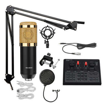 BM800 Condenser Microphone Sound Card V9X PRO Mixer Live Streaming Broadcast Recordin... (LETTER: A)