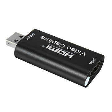 4K 1080P HD Video Capture Card USB2.0 to HDMI Video Capture Box Recorder for Gaming Live for Youtube