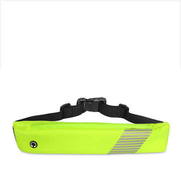 KALOAD TPU Adjustable Sports Running Waist Bag Waterproof Phone Storage Bag Fitne... (COLOR.: GREEN)