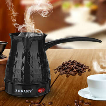 SOKANY Electric Coffee Maker Pot Greek Turkish Espresso Machine 500ML 600W (COLOR2: BLACK)