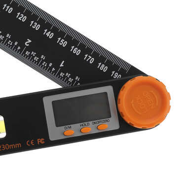 4 In1 Digital Protractor Angle Ruler Spirit Level Universal Level Ruler Woodworking Electronic Angle