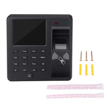 Biometric Fingerprint Attendance Machine Time Clock Employee Check In Out Device
