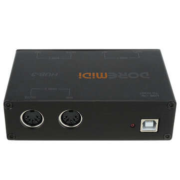 DOREMiDi HUB-3 MIDI 3X3 Box USB MIDI Interface MIDI Box MIDI Controller Adapter Converter