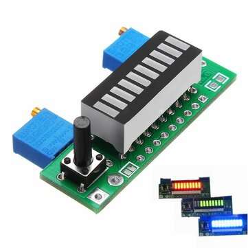 LM3914 Battery Capacity Indicator Module LED Power Level Tester Display Board (COLOR.: RED)