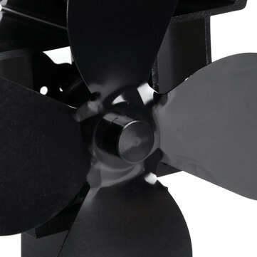 4 Blades Heat Powered Wood Stove Fan Eco Friendly Wood Log Burner Fireplace Fan
