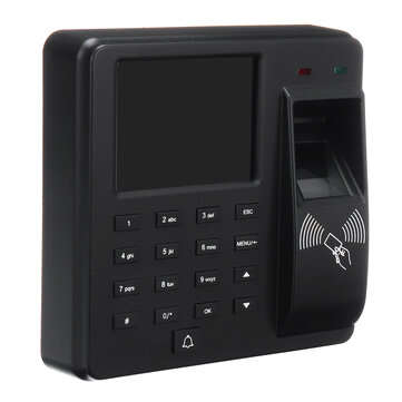 Biometric Fingerprint Attendance Machine Time Clock Employee Check In Out Device