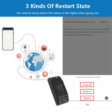 SMATRUL White Switch Smart Life APP WiFi Voice Relay Controller Timer Module 110V 220V 10A