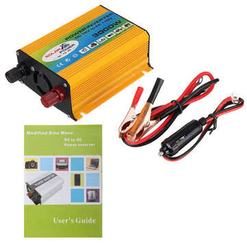 1200W Peak Car Power Inverter DC 12V To AC 110V 60Hz Converter Modified Sine Wave Mufti-Protection w