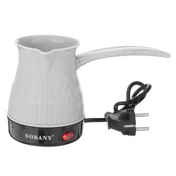 500W 500ml Electric Coffee Maker Machine Stainless Steel Separated Coffee Pot Tools (COLOR: WHITE)